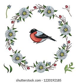 Floral garland, floral wreath