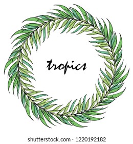 Floral garland, floral wreath tropics