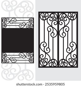 
Floral Gate Folding Card design