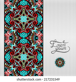 floral geometric background, vintage ornamental design template for card, book, postcard, ethnic style invitation and greeting card, beautiful retro brochure, geometric background in vintage style