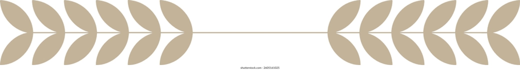 Floral Geometric Motif Text Divider