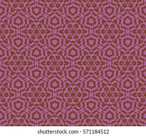 floral geometric ornament on  background. Seamless vector illustration. For interior design, wallpaper