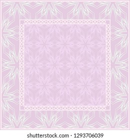 Floral Geometric Pattern for Fashion Design. Creative Vector Illustration. Color.