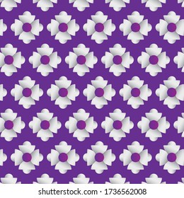 Floral geometric pattern. Imitation of lace fabric. Suitable for packaging and application on textiles.