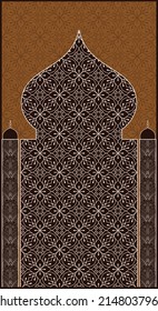 floral geometric pattern moslem prayer rug sj04