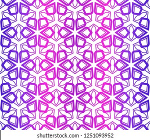 Floral Geometric Pattern. Seamless Texture Color Background. Element For Design. Vector Illustration. Neon color.