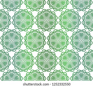Floral Geometric Pattern. Seamless Texture Color Background. Element For Design. Vector Illustration. Neon color.