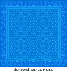 Floral geometric pattern for tablecloth. Vector illustration