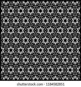 Floral Geometric Pattern. vector illustration. For fabric, textile, bandana, scarg, print