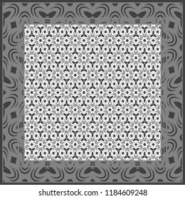 Floral Geometric Pattern. Vector illustration. design for wallpaper, flyer, book, brochure