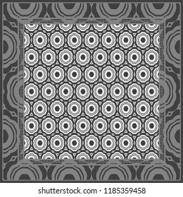 Floral Geometric Pattern. Vector illustration. design for wallpaper, flyer, book, brochure