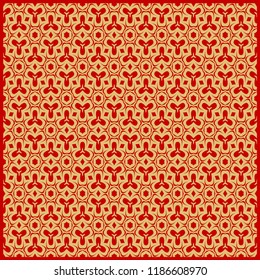 Floral Geometric Pattern. Vector illustration. design for wallpaper, flyer, book, brochure