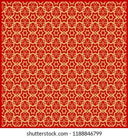 Floral Geometric Pattern. Vector illustration. design for wallpaper, flyer, book, brochure