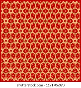Floral Geometric Pattern. vector illustration. For fabric, textile, bandana, scarg, print