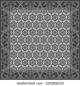 Floral Geometric Pattern. Vector illustration. design for wallpaper, flyer, book, brochure