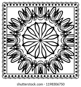 Floral Geometric Pattern. Vector illustration. design for wallpaper, flyer, book, brochure