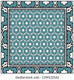 Floral Geometric Pattern. Vector illustration. design for wallpaper, flyer, book, brochure
