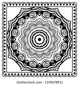Floral Geometric Pattern. Vector illustration. design for wallpaper, flyer, book, brochure