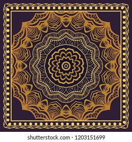 Floral Geometric Pattern. Vector illustration. design for wallpaper, flyer, book, brochure