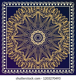 Floral Geometric Pattern. Vector illustration. design for wallpaper, flyer, book, brochure