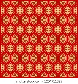 Floral Geometric Pattern. Vector illustration. design for wallpaper, flyer, book, brochure