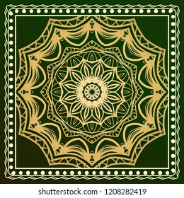 Floral Geometric Pattern. Vector illustration. design for wallpaper, flyer, book, brochure