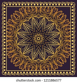 Floral Geometric Pattern. Vector illustration. design for wallpaper, flyer, book, brochure