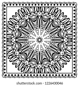 Floral Geometric Pattern. Vector illustration. design for wallpaper, flyer, book, brochure