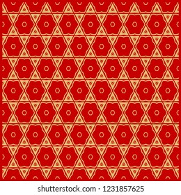 Floral Geometric Pattern. vector illustration. For fabric, textile, bandana, scarg, print