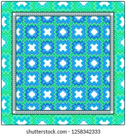 Floral Geometric Pattern. Vector illustration. design for wallpaper, flyer, book, brochure