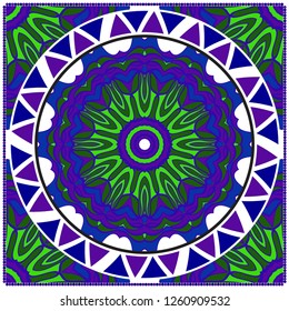 Floral Geometric Pattern. Vector illustration. design for wallpaper, flyer, book, brochure