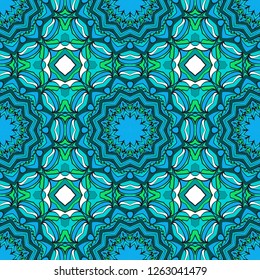 Floral Geometric Pattern. Vector illustration. design for wallpaper, flyer, book, brochure