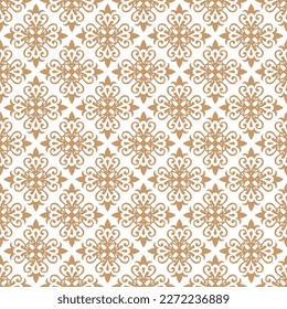 floral geometric seamless pattern for background, fabric motif, tile texture, wrapping paper