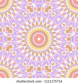 Floral Geometric seamless pattern. Decorative art deco style. Vector illustration for design, scrapbooking, fashion print
