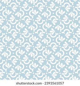 Patrón floral geométrico sin costuras. Tela para ornamento, papel pintado, embalaje, fondo vectorial.