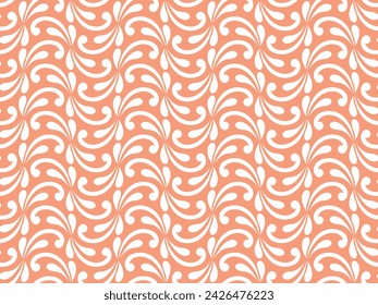 Floral geometric seamless pattern. Fabric for ornament, wallpaper, packaging, vector background