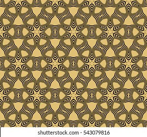 floral  geometric seamless pattern. flower and leaves. vector illustration. for Valentine's day, Wedding, greeting invitations.