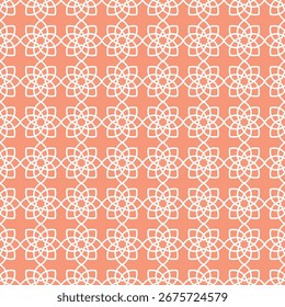 Floral geometric seamless pattern. Hexagonal Geometric Pattern Abstract Background.
