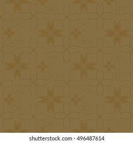 Floral geometric seamless pattern with little floret in beige colors.