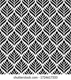 Floral geometric seamless pattern. Floral organic background. Geometric stylish background