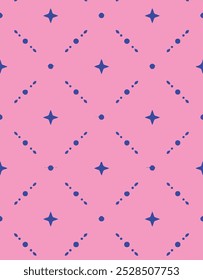 Patrón geométrico floral sin fisuras. Fondo abstracto de Vector simple blanco y oro con Pequeñas flores, cruces diminutas, rejilla, celosía. Sutil textura minimalista repetida ancha. Diseño de lujo