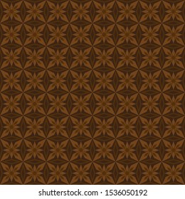 Floral geometric seamless pattern vector design