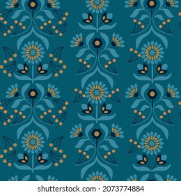 Nahtlose Muster aus floralen geometrischen Mustern. Modernes abstraktes Design für Papier, Deckel, Gewebe, Pacing und andere Benutzer
