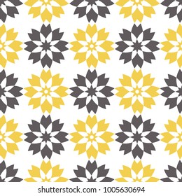 Floral geometrical pattern