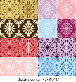 floral geometrical pattern