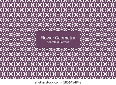 Floral Geometry Seamless Pattern.  Suitable for commercial purposes, decorative, interior design, product design, textile, background and other purposes.
