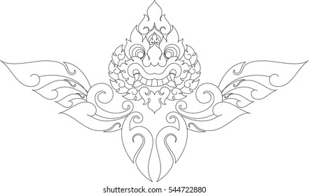 Floral Wing Tribal Giant Face Vector 스톡 벡터(로열티 프리) 549604336 | Shutterstock