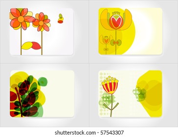 etiqueta de regalo floral