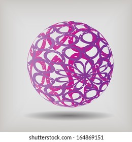 Floral globe