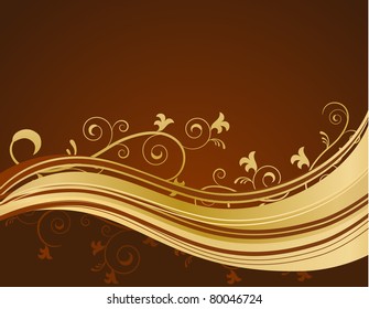 floral gold design